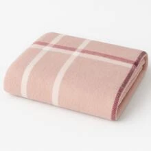 Soft Microfiber Double Blanket Anti-Allergic Plaid - Cờ hồng - Xem 4