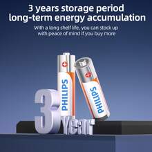 PHILIPS 80/32/24pcs AA Carbon Batteries, 1.5V, Durable, High Performance, Long Shelf Life, Suitable For Remote Controls, Flashlights, Wall Clocks, Electronic Clocks, Thermometers, Hygrometers, LED Lights, Etc. Disposable Batteries Are Not Rechargeable. - 5號電池 - 查看 7