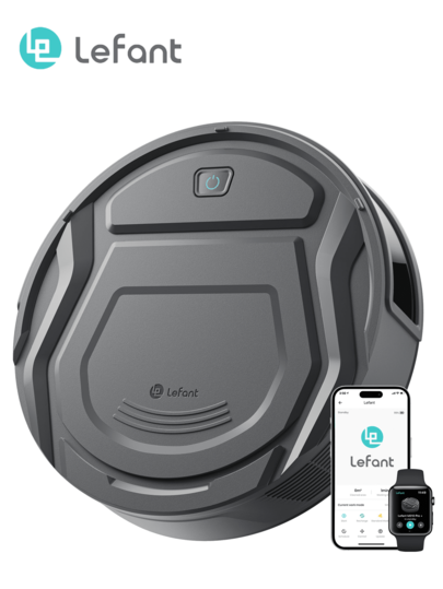 Lefant LEFANT M210P Robot Stofzuiger 3.1in Ultra Slim 11in Diameter Self Charge 2200Pa Suction 120Mins Voice Control Pet Hair Tapijt Precise Avoidance view 2