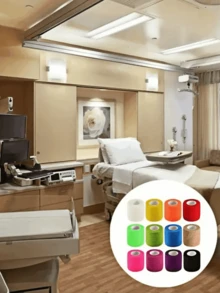 3 Rolls Self-Adhesive Elastic Bandage - Elastic Sports Tape, Available In Multiple Colors And Sizes, Suitable For Wrist, Ankle, Finger And Toe Support, Ideal Fitness Accessory For Sports And Outdoor Activities, Can Be Used With Nude Sports Tape And Medical Gauze For Secure Fixation And Injury Prevention.