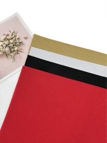 11ct绣布，彩色方格十字绣布，11.81英寸*17.72英寸，白色、黑色、红色、棕色，适用于十字绣和刺绣，十字绣DIY材料