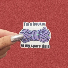 Sono un adesivo divertente e bizzarro per il tempo libero, decalcomania in vinile per agende, diari e laptop, design carino e consapevole per meditazione, appassionati di benessere e amanti dei libri, artistico, affermazione positiva