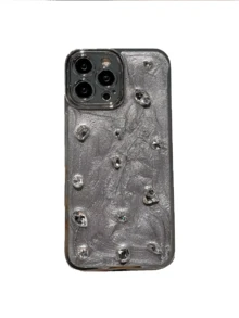 Carcasa de telefon Light Luxury InS-Style din rășină epoxidică tridimensională cu diamant de apă, model 15Pro, pentru Apple 14, emană o senzație de lux și nisip.