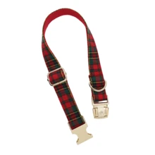 2pcs Adjustable Plaid Dog Collar With Bow Tie, Quick Release Buckle, Soft & Festive Plaid, Multiple Sizes Available, Holiday Pet Accessory, Dog Collar, Pet ID, Fashionable Pet Accessory, High-Quality Metal Hardware, Suitable For Small, Medium And Large Dogs, Pet Collar, Zinc Alloy Design, Durable - Red - View 7