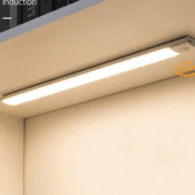 50CM Luz LED Sem Fio sensor De Inteligente Do Guarda-Roupa Quarto De Conveniência Carregamento USB - Luz branca fria - Visão 2