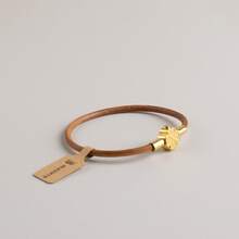 BLKSMTH 18K 镀金皮革款幸运四叶草女士手链 - 四葉草 - 查看 10