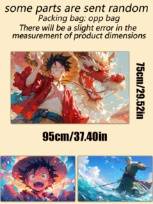 One Piece Cartoon Anime Background Cloth, Dormitory Hanging Cloth, Bedside Decoration Wall, Bedroom Wall Cloth