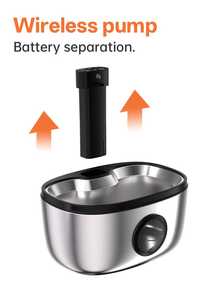 Fonte de Água para Gatos em Aço Inoxidável - 5L - Dispensador de Água para Animais de Estimação com Esterilização UV - Operado com Bateria Recarregável com Sensor de Movimento - Fonte de Água Automática para Múltiplos Gatos e Cachorros