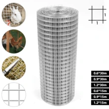 Lislark Galvanized Welded Wire Mesh, 30M Aviary Wire Mesh 25mm Holes, Wire Mesh Fence, For Chicken Coops, Rabbit Enclosures;Hardware Cloth Galvanized Wire Metal Mesh Welded Roll For Vegetables Garden, Easy To Cut And Make Straight - Silver - View 8