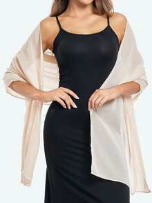 女士沙滩配饰柔软雪纺披肩，防紫外线沙滩/度假围巾，新娘婚礼伴娘披肩，适合派对、摄影