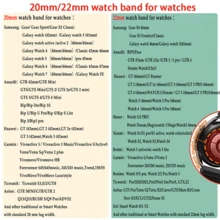 20mm 22mm 单条表带，兼容三星 Galaxy Watch 4 5 6 Classic 40mm 44mm、Gear S3 硅胶表带、Galaxy Watch 5 Pro 45mm，兼容 Galaxy Watch Active 3/2/Gear S3/Amazfit Bip 表带、华为 Watch GT 2/3 Pro 表带 - 深紫 - 查看 8