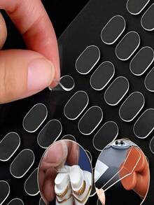 100/200pcs Transparent Nano Double-Sided Tape - Removable, Waterproof, No-Residue Strong Adhesive Gel Tape | For Wall Decor/Poster Display/Glass Stickers/DIY Crafts/Home Office Fixing | Carpet Pad Non-Slip Gripper | Must-Have For Students/Store Displays/Holiday Parties