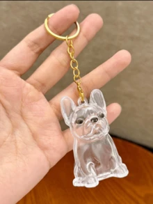 Transparent Pet Hair Storage Box Pendant Keychain - For Dog Owner Keys, Bags, Home Or Outdoor Organizer - Pet Memorial , Suitable For Dog Lovers Halloween Accessories Teachers Day Christmas Gift Ideas