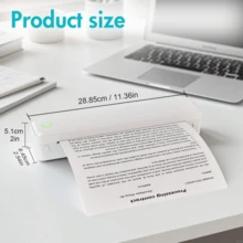 1pc U8 A4 Portable Printer Wireless For Travel - M08F US Letter Size Wireless Mobile Printer, Support 8.5" * 11", 279.4 X 215.9mm US Letter Size Thermal Paper, Inkless Thermal Compact Printer, Compatible With Android And IOS Phone, IPads & Laptop, Compact And Space-Saving Design Printer For Traveling, Photo Printing, Work, Office, Business, Home, Car, University, Study, Multi-Functional Printer For Officer, Student, HD Printer With 203dpi, U8 Wireless Printer With Strong Compatibility For Printing PDF, Word, Images, Web, Etc, Built-In 1200mAh Rechargable Battery With Type-C Cable, Great Tool For Improving Work Efficiency, Portable Tattoo Printer For Gifts, Christmas Gifts, New Years Gifts For Everyone, Black/White - 白色 - 查看 8