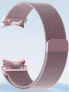 20mm 1 peça Pulseira de Malha Milanesa Magnética Original de Aço Inoxidável com Aproximadamente 9.25 Polegadas, Compatível com Samsung Galaxy Watch 7 6 5 4 FE 40mm 44mm Sem Lacuna, Pulseira Magnética de Malha Milanesa Durável para Negócios Compatível com Acessórios de Pulseira do Galaxy Watch 6