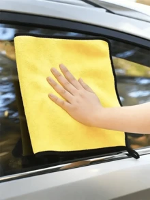 1件/2件/3件/10件 高密度珊瑚絨洗車毛巾，雙面加厚吸水車用清潔布，玻璃刮水布，適用於汽車維修店、酒店、餐廳清潔 - 彩色 - 查看 5