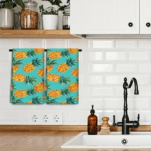2/4 Pcs Set, Dish Towels, Patterned Printed Towels, Super Absorbent Microfiber Modern Cloths, Cooking And Baking Tea Towels, Dish Cloths, Cleaning Towels, Hand Towels, Super Soft And Highly Absorbent, Kitchen Decor, Gifts For Neighbors, Gifts For Mom, Birthday Gifts, Housewarming Gifts For Friends, Kitchen Essentials, Daily Necessities - Multicolor - View 7
