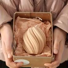 1 Pc Of Spiral Silicone Candle Molds, Featuring A Twisted Geometric Pillar Candle Shape With An Asymmetrical Swirl Pattern. Suitable For DIY Candles And Soaps, Handmade Crafts, And Aromatherapy Crafts, Perfect For Thanksgiving Decorations.Suitable For Candle Making, Polymer Clay, Cement Decorations, And Other Home Decor. A Must-Have For Christmas And Thanksgiving Decorations.