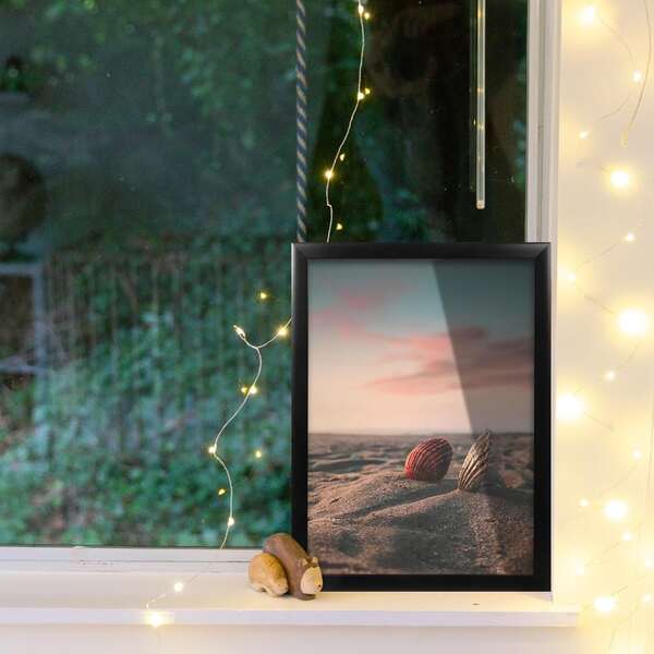 Soporte para exhibición de fotos, soporte de montaje de especímenes, marco de madera para manualidades, marco de fotos para el hogar con soporte ideal para galería, entrada y exhibiciones sobre mesa, perfecto como regalo de Navidad, Año Nuevo o aniversario