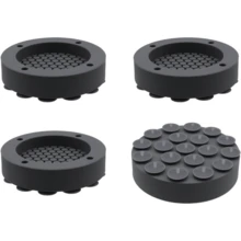 Almofadas antivibração para máquina de lavar - Impede que a lavadora e a secadora se movam ou andem - Evita ruído e transferência de vibração - Tapete de borracha estabilizador antivibração para os pés - Pacote com 4