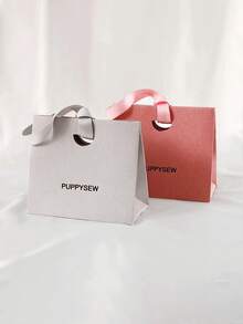 Customized Gift Bags, Thick Luxury Packaging Gift Paper Bags With Ribbons, Customized Jewelry Packaging Personalized Shopping Paper Bags With Logos - 款5 - 查看 6