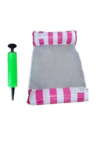 1 Piece Portable 4 In 1 Swimming Pool Hammock, PVC Water Sports Inflatable Hammock, Floating Bed Foldable Summer Floating Lounger For Pool, Beach And Other Water Activities - Overwater Hammock - View 13