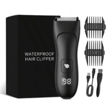 Aparador de Pelos para Homens e Mulheres, Corte Preciso para Corpo, Virilha e Pernas - Preto - Visão 9