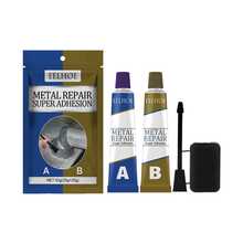 Ab Casting Glue, Quick-Dry Welding Welding Glue Oil Tank Metal Radiator Repair Waterproof Adhesive Cast Iron - 25gx25g - View 1
