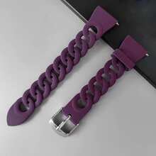 20mm 22mm 单条表带，兼容三星 Galaxy Watch 4 5 6 Classic 40mm 44mm、Gear S3 硅胶表带、Galaxy Watch 5 Pro 45mm，兼容 Galaxy Watch Active 3/2/Gear S3/Amazfit Bip 表带、华为 Watch GT 2/3 Pro 表带 - 深紫 - 查看 11