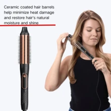 Peigne 3-en-1 : Lisseur de cheveux, appareil de coiffure pour cheveux bouclés, conception à chauffage rapide, trois réglages de température, revêtement en céramique pour des cheveux lisses et brillants, convient à tous les types de cheveux, outil de soins capillaires quotidiens, peigne de coiffure , conception anti-brûlure des dents du peigne. Excellent cadeau pour la Fête des Mères !