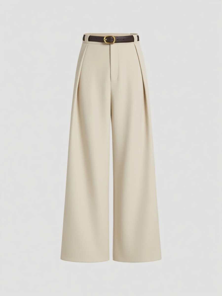 High Waisted Wide Leg Suit Pants For Women