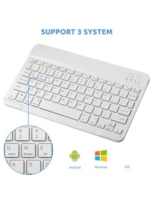 1pc Mini Ultra-Thin Bluetooth Keyboard, Convenient Silent 10-Inch Wireless Keyboard With Rechargeable Battery, Compatible With Android, Windows, Suitable For IPad, Tablet, Phone, Christmas/Halloween Gift