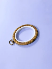 Cerceaux de broderie vintage ovales, convenant pour les projets de point de croix et de travaux d'aiguille, avec anneaux métalliques, brun café, kit d'outils d'artisanat de broderie DIY, applicable pour les arts de point de croix, tailles : 6*7,5 cm, 8*10 cm, 12*15 cm, 15*19 cm, 18*25 cm, 22*29 cm