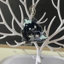 1 Stück 6cm Solo Leveling Acryl Schlüsselanhänger - Exquisiter, süßer Sung Jin-Woo/Hae-In Cha Anhänger, Rucksack & Schlüssel Dekoration für den täglichen Gebrauch, ideal als Halloween/Weihnachts- und Alltagsgeschenk für Fans - Verschiedenfarbig - Übersicht 8