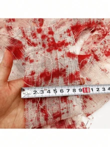 1Party Props: Holiday Dress-Up Toy Props: Blood Gauze, Haunted House, Escape Room, Horror Decoration Props, Blood Cloth, Party Prank Props - Multicolor - View 5