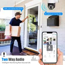 1pc Solar Security Camera,2k 3mp Pan ,Tilt 360° View ,Ip65 Waterproof ,Rechargeable Battery Powered ,Ptz Wifi Camera With Pir, Color Night Visiontwo-Way Audio,Cloud/Sd,Colour Night Vision