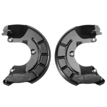 2x ANKERBLECH SPRITZBLECH FÜR VW POLO 9N 6R UP FABIA IBIZA VORNE LINKS + RECHTS - Schwarz - Übersicht 5