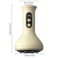 1200mAh USB Rechargeable Electric Cupping & Scraping Massage Device, Equipped With Large Suction Cup, Suitable For Abdomen, Back, Leg Massage, Portable Adjustable Intensity Cupping Massager With 9 Strength Levels, Whole Body Cupping Tool, Suitable For Home Use And As A Gift - Light Yellow - View 12