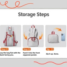 حقيبة ظهر خفيفة الوزن جديدة، حقيبة ظهر مقاومة للماء متعددة الاستخدامات، حقيبة ظهر كاجوال واسعة السعة بتصميم بسيط، حقيبة سفر خفيفة الوزن للخارج، حقيبة طالب عصرية