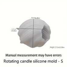1 Pc Of Spiral Silicone Candle Molds, Featuring A Twisted Geometric Pillar Candle Shape With An Asymmetrical Swirl Pattern. Suitable For DIY Candles And Soaps, Handmade Crafts, And Aromatherapy Crafts, Perfect For Thanksgiving Decorations.Suitable For Candle Making, Polymer Clay, Cement Decorations, And Other Home Decor. A Must-Have For Christmas And Thanksgiving Decorations.