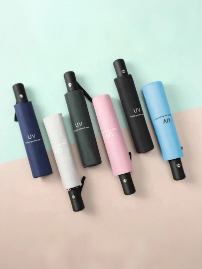 重型防风防水旅行伞，带自动防紫外线功能，春夏精选，伴娘礼物，房间装饰，卧室装饰，海滩，旅行，男女通用，度假，可爱小物