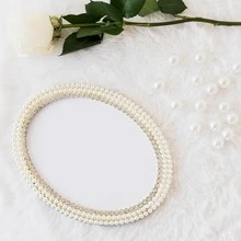 Faux Pearl Strands, Craft Bead Strands, Wedding Ceremony Party Decorations, For Christmas Tree Flowers And Handmade DIY Ornaments