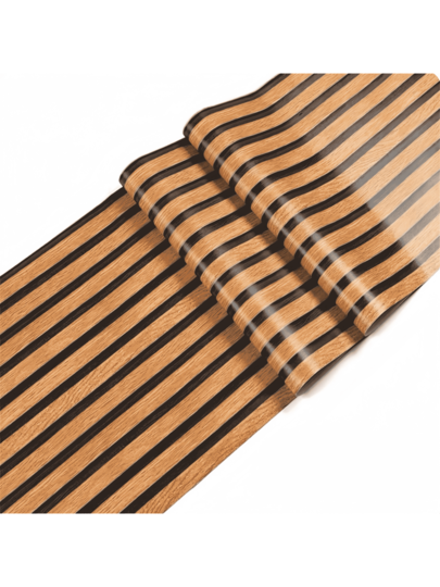 Roll Wood Wand Panel Peel Stick, Bruin ative Slat Room Wallpaper Home Living Room, Self Adhesive Covering Panels Cabinets,Boho 17.71in 39.37/118/196.85 view 8