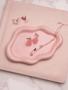 1pc Cloud Jewellery Tray, Resin Ring Tray, Jewellery Plate, Aesthetic, Resin Ring Bowl, Cloud Jewellery Tray, Cute White Jewellery Plate, Resin Jewellery Bowl, Jewellery Plate (White)