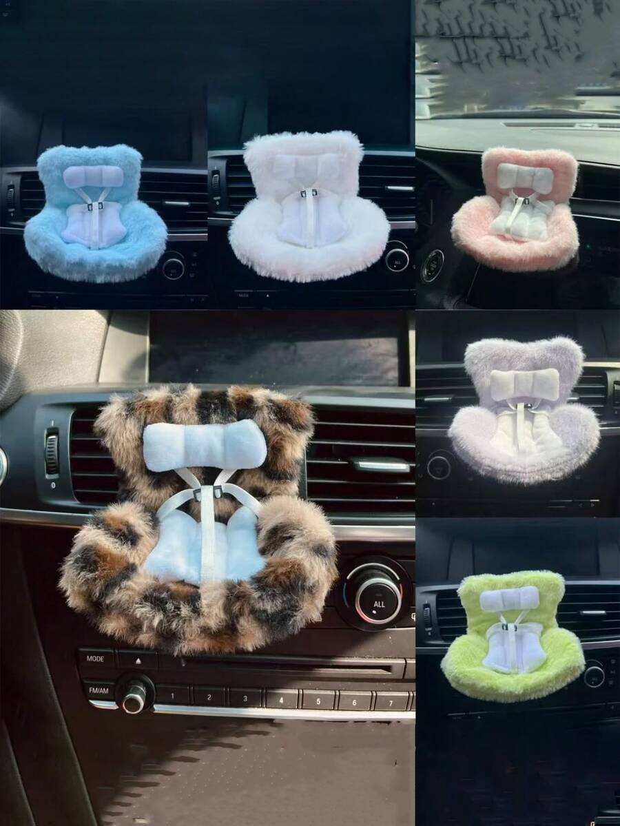 1PC [Seat Only] New 1 Set 1st 2nd 3rd Generation 15-17cm Labubu Car Air Vent Seat Accessories Series, Clothes For Labubu Figurine, Suitable For LAlabubu 1st 2nd 3rd Generation, Suitable For Birthday, Christmas Gifts, Party Decorations And Figurines