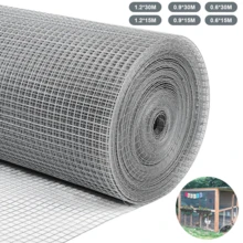 Lislark Galvanized Welded Wire Mesh, 30M Aviary Wire Mesh 25mm Holes, Wire Mesh Fence, For Chicken Coops, Rabbit Enclosures;Hardware Cloth Galvanized Wire Metal Mesh Welded Roll For Vegetables Garden, Easy To Cut And Make Straight - Silver - View 5
