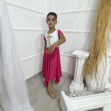 Vestido de Dança Coreografia Cruz Moda Evangélica - Pink - Visão 8
