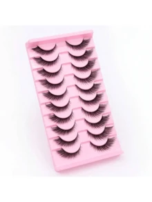 全新 5 对狐狸猫眼睫毛带翼假睫毛，效果自然，纤细自然卷曲，性感睫毛延长条睫毛，睫毛，睫毛，假睫毛 - 眼尾拉長款 - 查看 13