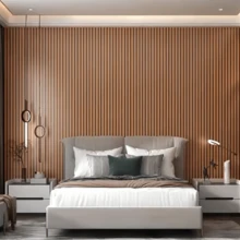 1 Roll Wood Wall Panel Peel And Stick, Brown Decorative Slat Room Decor Wallpaper For Home Decor Living Room, Self Adhesive Wall Covering Wood Panels For Cabinets,Boho Home Decor 17.71in X 39.37/118/196.85 - Multicolor - View 5