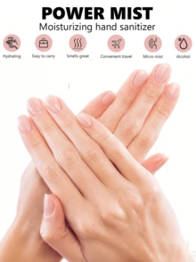 45ml 3-In-1 Portable No-Rinse Hand Sanitizer, Gentle No-Rinse Quick-Drying Formula, Helps Maintain Soft Skin, Provides Antioxidant Protection, Suitable For On-The-Go Hygiene - Mild Scent Antibacterial Spray, Applicable For Dining, Pets, Travel, Outdoor And Home Use - Compact Personal Care Essential